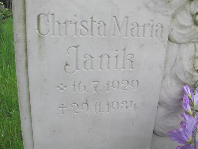 Christa Maria Janik 1929 Bieruń Nowy - Grobonet - Wyszukiwarka osób pochowanych