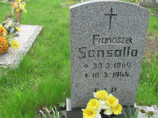 Franciszek Sonsalla 1869 Bieruń Nowy - Grobonet - Wyszukiwarka osób pochowanych