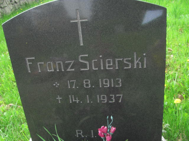 Franz Scierski 1913 Bieruń Nowy - Grobonet - Wyszukiwarka osób pochowanych