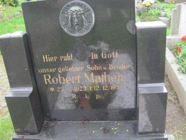 Robert Matheja 1923 Bieruń Nowy - Grobonet - Wyszukiwarka osób pochowanych