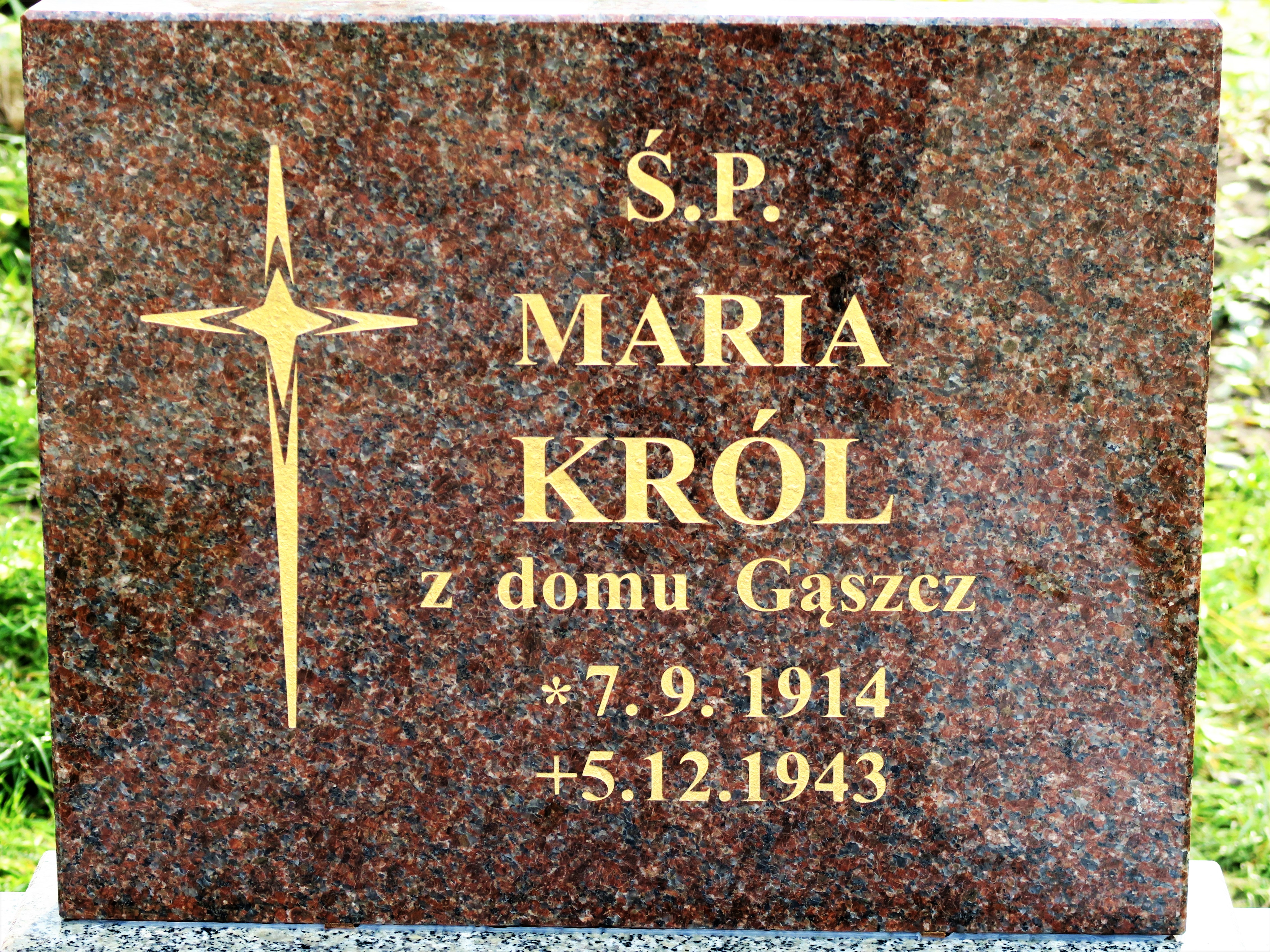 Maria Król 1914 Bieruń Nowy - Grobonet - Wyszukiwarka osób pochowanych